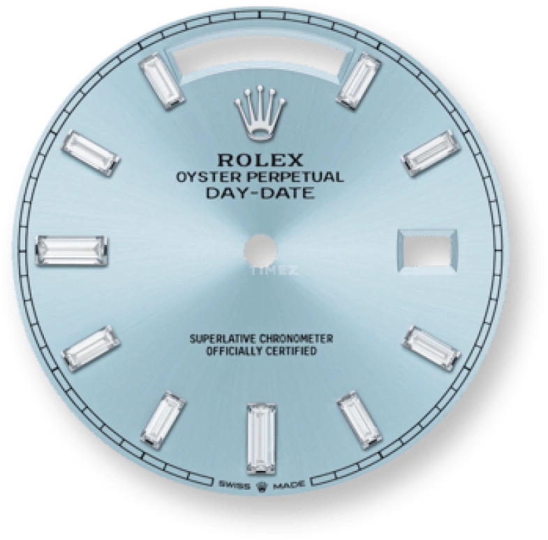 Rolex,Day-Date 40 40mm,40mm,Platinum,Ice Blue,Automatic,Date,Day,228236,228236-0006