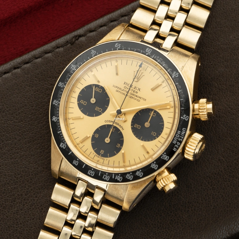 Rolex,Daytona 37mm,37mm,Yellow Gold,Gold,Black,Handwound,Chronograph,48hours,6263,6263-Jubilee YG