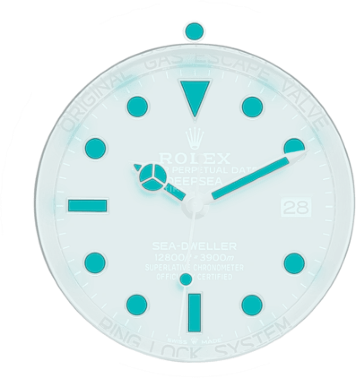 Rolex,Deepsea 44mm,44mm,Oystersteel,Ceramic,Black,Automatic,Day,70hours,136660,136660-0004
