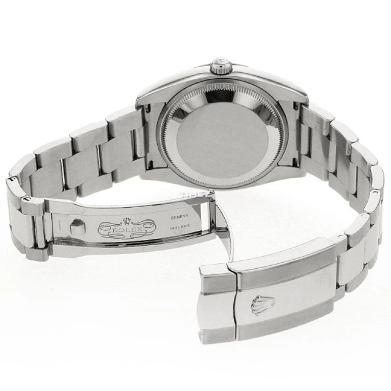 Rolex,Datejust 36 34mm,34mm,Stainless Steel,White,Automatic,Day,48hours,115210,115210-0001