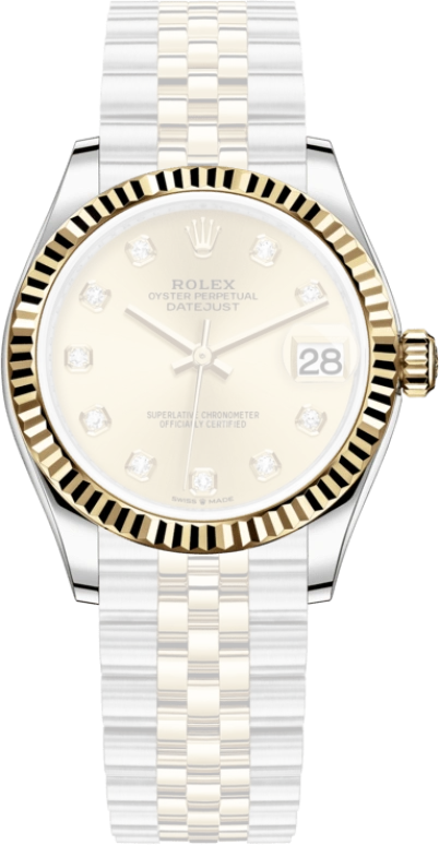 Rolex,Datejust 31 31mm,31mm,Yellow Gold,Stainless Steel,Champagne,Automatic,Day,55hours,278273,278273-0026