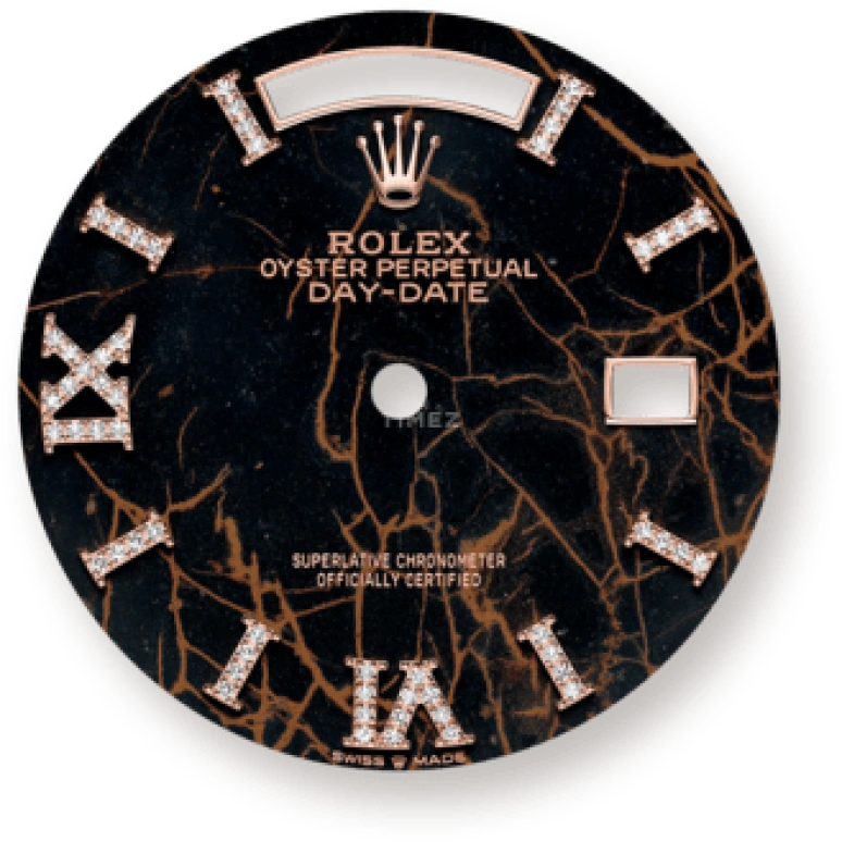 Rolex,Day-Date 36 36mm,36mm,Everose Gold,Black,Automatic,Date,Day,128345RBR,128345RBR-0044