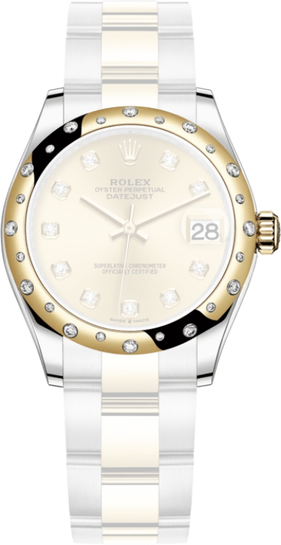 Rolex,Datejust 31 31mm,31mm,Yellow Gold,Stainless Steel,Champagne,Automatic,Day,55hours,278343RBR,278343RBR-0025
