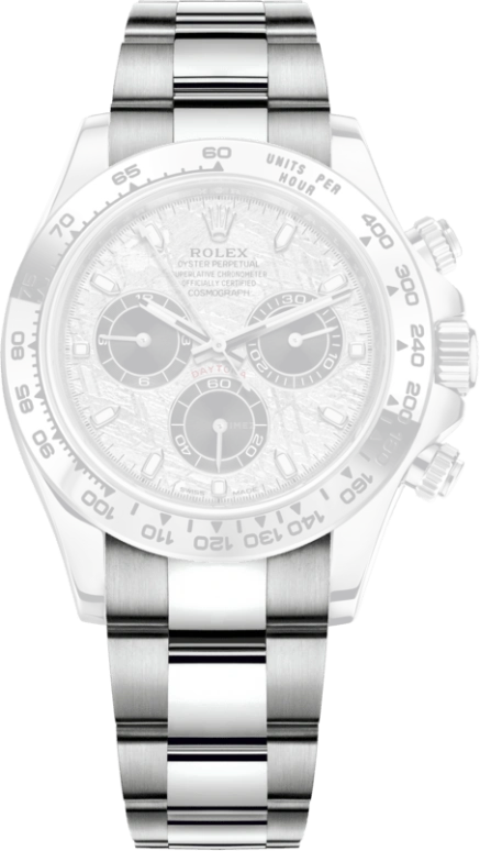 Rolex,Daytona 40mm,40mm,White Gold,Silver,Automatic,Chronograph,Column Wheel,Roger Federer,116509,116509-0073