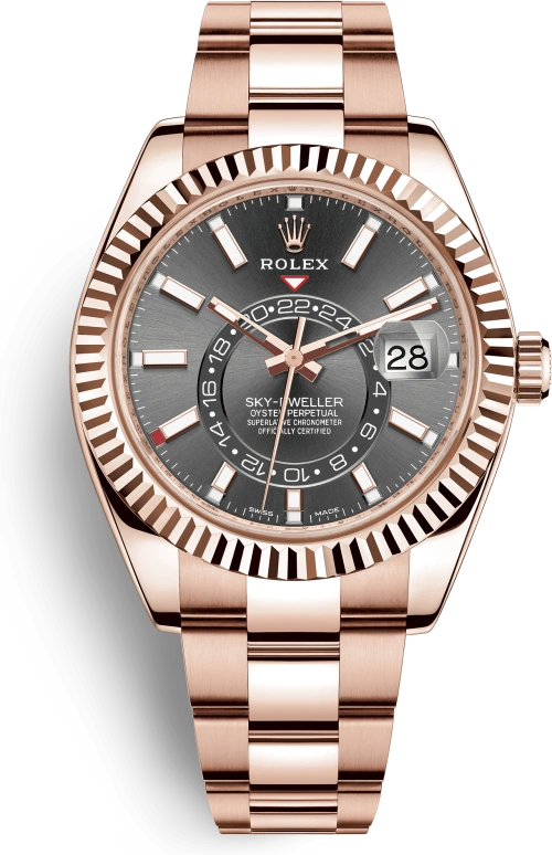 Rolex,Sky-Dweller 42mm,42mm,Rose Gold,Grey,Automatic,Annual Calendar,Month,Date,326935,326935-0007