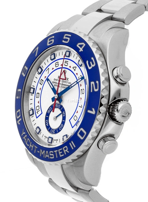 Rolex,Yacht-Master 44mm,44mm,Stainless Steel,White,Automatic,Countdown,Chronograph,Day,116680,116680-0001