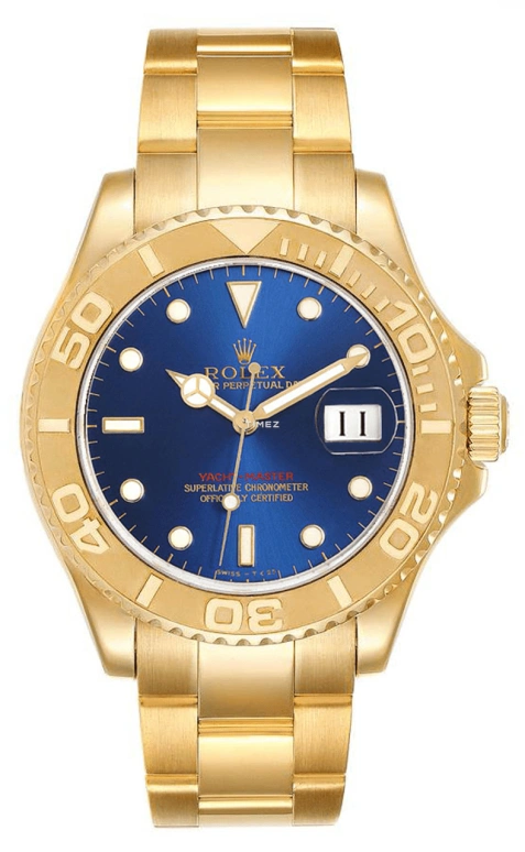 Rolex,Yacht-Master 40mm,40mm,Yellow Gold,Blue,Automatic,Day,48hours,16628 BLUE