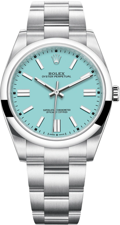 Rolex,Oyster Perpetual 41mm,41mm,Stainless Steel,Turquoise,Automatic,70hours,In-house Caliber,Fighting Rooster,Kendrick Lamar,Kung Fu Kenny,LeBron James,Jake Paul,El Gallo,K.Dot,124300,124300-0006