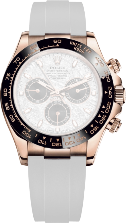 Rolex,Daytona 40mm,40mm,Ceramic,Everose Gold,Silver,Grey,Automatic,Chronograph,72hours,Karim Benzema,116515LN,116515LN-0055