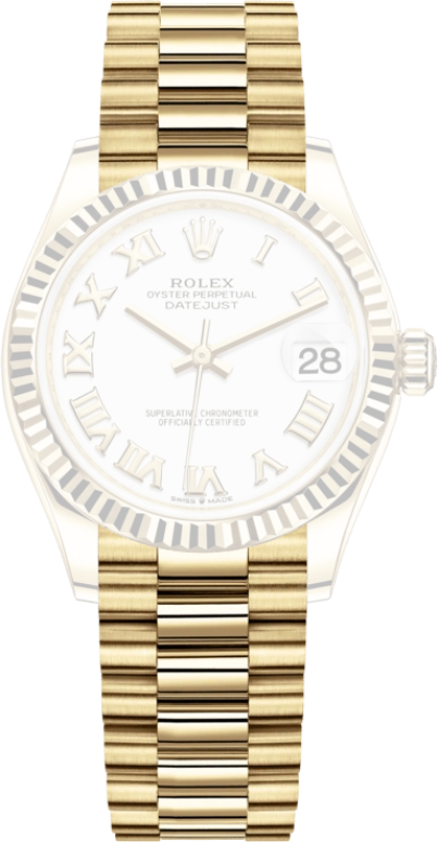Rolex,Datejust 31 31mm,31mm,Yellow Gold,White,Automatic,Day,55hours,278278,278278-0020