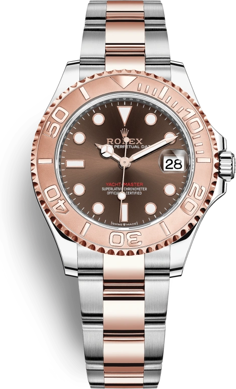 Rolex,Yacht-Master 37mm,37mm,Stainless Steel,Everose Gold,Chocolate,Automatic,Day,55hours,268621,268621-0003