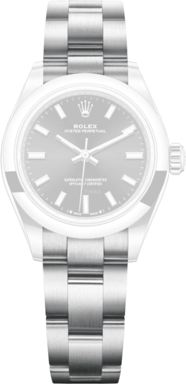 Rolex,Oyster Perpetual 28mm,28mm,Stainless Steel,Black,Automatic,55hours,In-house Caliber,276200,276200-0002