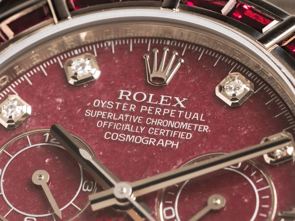 Rolex,Daytona 40mm,40mm,White Gold,Red,Automatic,Chronograph,72hours,116589SALV Ruby