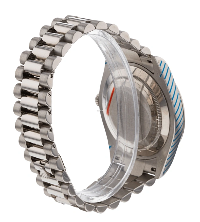 Rolex,Day-Date 36 41mm,41mm,White Gold,Black,Automatic,Date,Day,218239BLACK