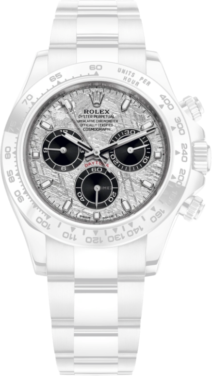 Rolex,Daytona 40mm,40mm,White Gold,Silver,Automatic,Chronograph,Column Wheel,Roger Federer,116509,116509-0073