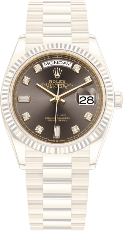 Rolex,Day-Date 36 36mm,36mm,Yellow Gold,Grey,Automatic,Date,Day,128238,128238-0022