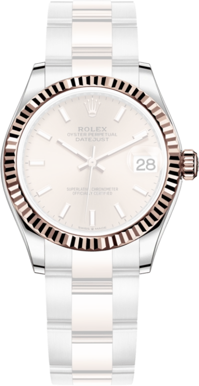 Rolex,Datejust 31 31mm,31mm,Rose Gold,Stainless Steel,Rose,Automatic,Day,55hours,278271,278271-0009