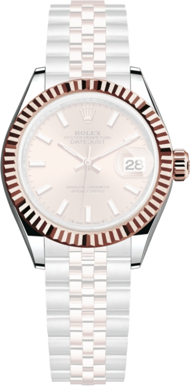 Rolex,Lady-Datejust 28mm,28mm,Oystersteel,Everose Gold,Pink,Automatic,Day,55hours,279171,279171-0023