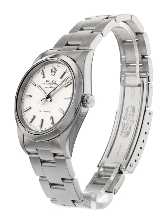 Rolex,Air King 34mm,34mm,Stainless Steel,Silver,Automatic,48hours,In-house Caliber,14000M,14000M-Silver