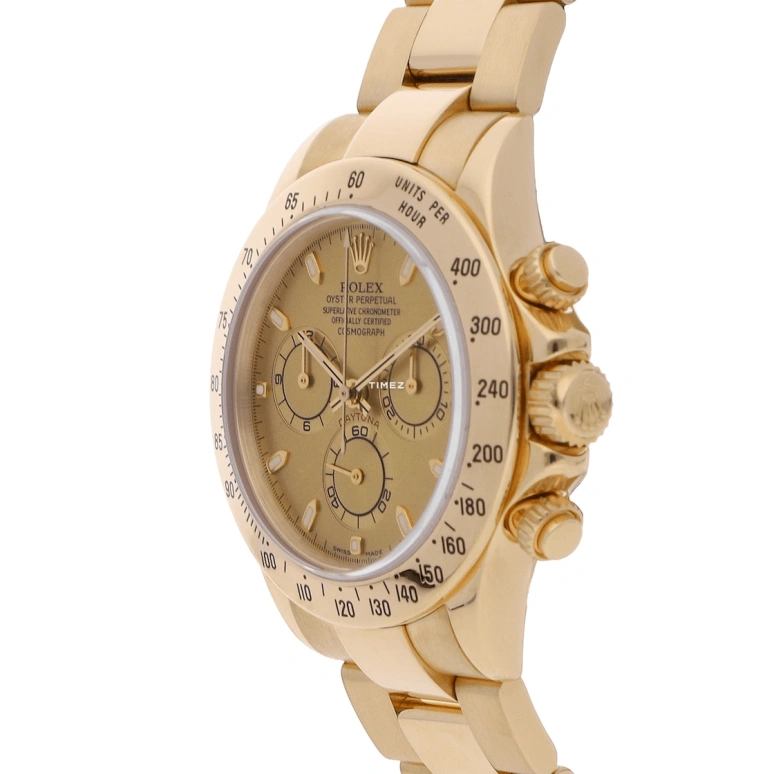 Rolex,Daytona 40mm,40mm,Yellow Gold,Champagne,Automatic,Chronograph,72hours,116528,116528-0045