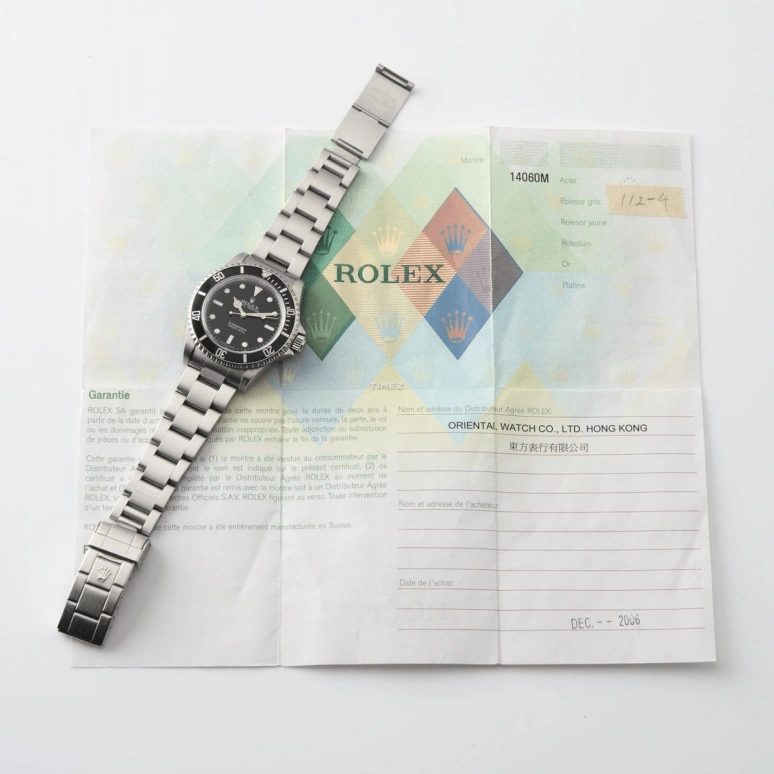 Rolex,Submariner 40mm,40mm,Stainless Steel,Black,Automatic,48hours,In-house Caliber,14060M,14060M-0001