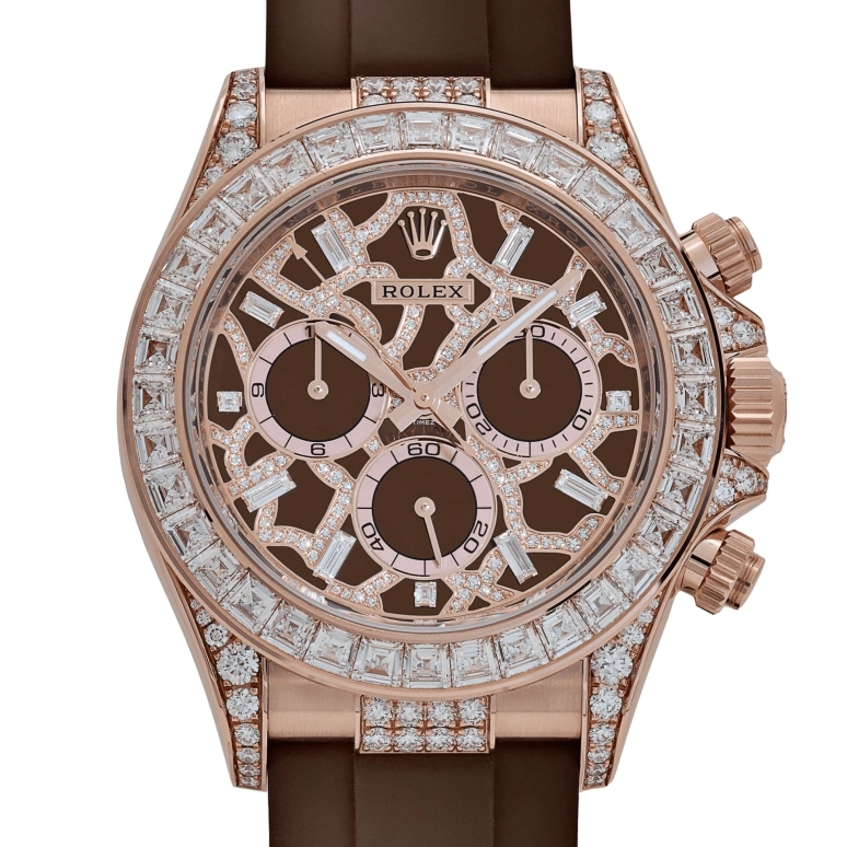 Rolex,Daytona 40mm,40mm,Rose Gold,Brown,Automatic,Chronograph,72hours,126555TBR