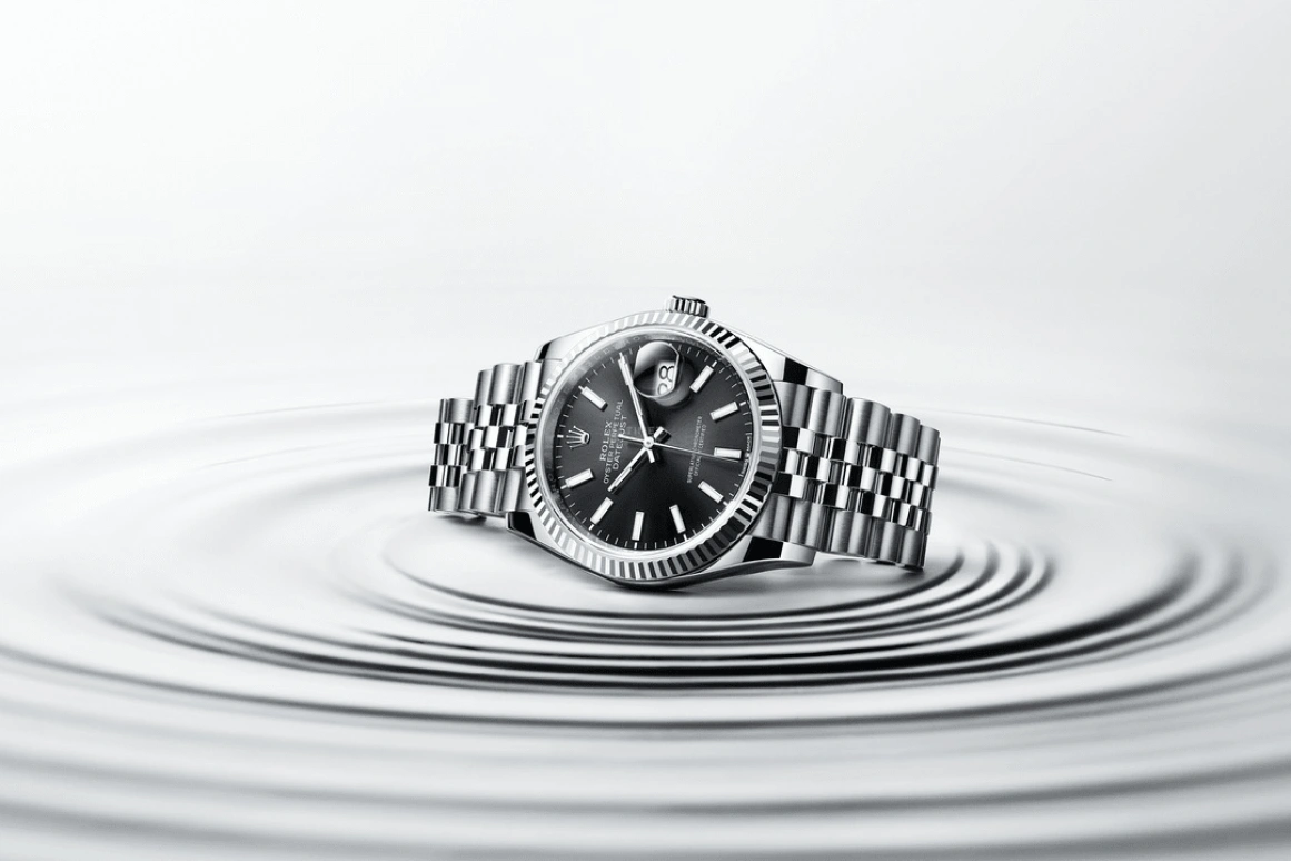 Rolex,Datejust 36 36mm,36mm,White Gold,Oystersteel,Black,Automatic,Day,70hours,126234,126234-0015