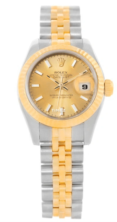Rolex,Lady-Datejust 26mm,26mm,Stainless Steel,Gold,Automatic,Day,48hours,179173,179173-72133GOLD