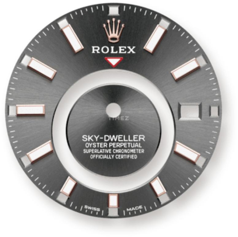 Rolex,Sky-Dweller 42mm,42mm,Rose Gold,Grey,Automatic,Annual Calendar,Month,Date,326235,326235-0006
