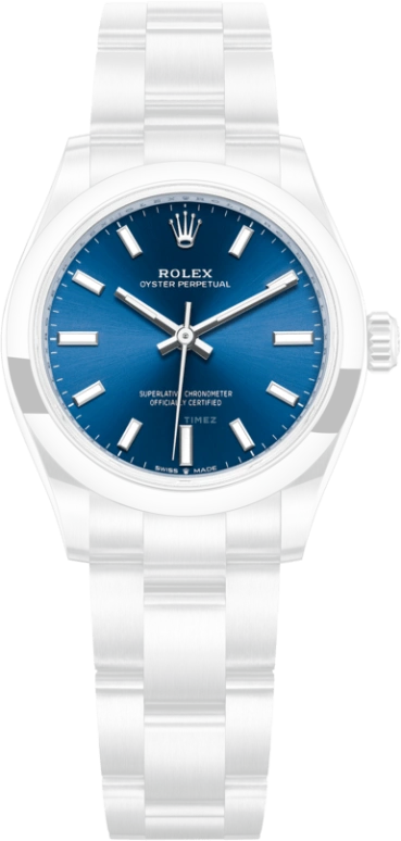 Rolex,Oyster Perpetual 31mm,31mm,Stainless Steel,Blue,Automatic,55hours,In-house Caliber,277200,277200-0003