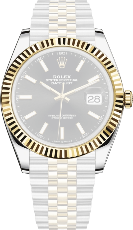Rolex,Datejust 41 41mm,41mm,Yellow Gold,Stainless Steel,Black,Automatic,Day,70hours,126333,126333-0014