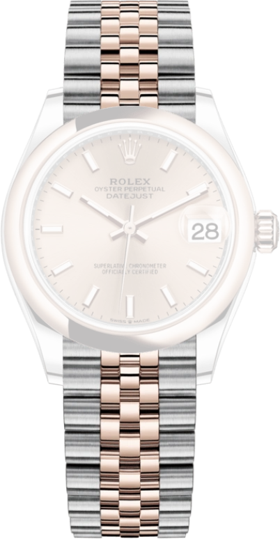 Rolex,Datejust 31 31mm,31mm,Rose Gold,Stainless Steel,Rose,Automatic,Day,55hours,278241,278241-0010