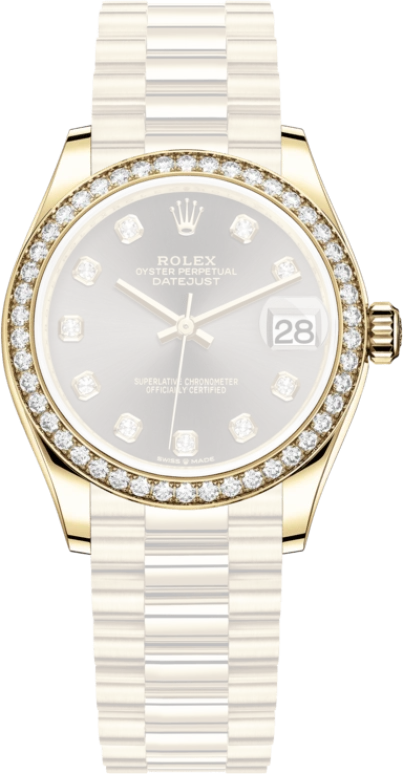 Rolex,Datejust 31 31mm,31mm,Yellow Gold,Grey,Automatic,Day,55hours,278288RBR,278288RBR-0030