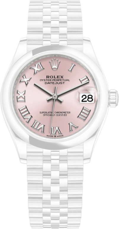 Rolex,Datejust 31 31mm,31mm,Stainless Steel,Pink,Automatic,Day,55hours,278240,278240-0014