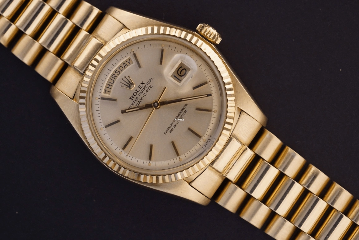 Rolex,Day-Date 36 36mm,36mm,Yellow Gold,Champagne,Automatic,Date,Day,1803 Champagne Dial