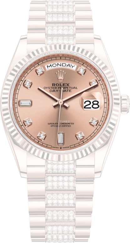 Rolex,Day-Date 36 36mm,36mm,Rose Gold,Pink,Automatic,Date,Day,128235,128235-0019