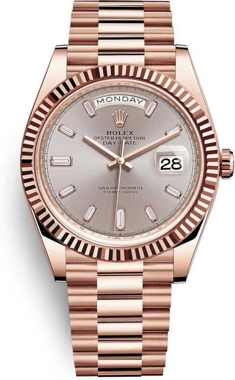 Rolex,Day-Date 40 40mm,40mm,Rose Gold,Champagne,Automatic,Date,Day,228235,228235-0004