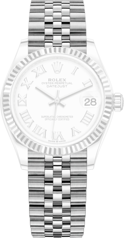 Rolex,Datejust 31 31mm,31mm,White Gold,Stainless Steel,White,Automatic,Day,55hours,278274,278274-0010