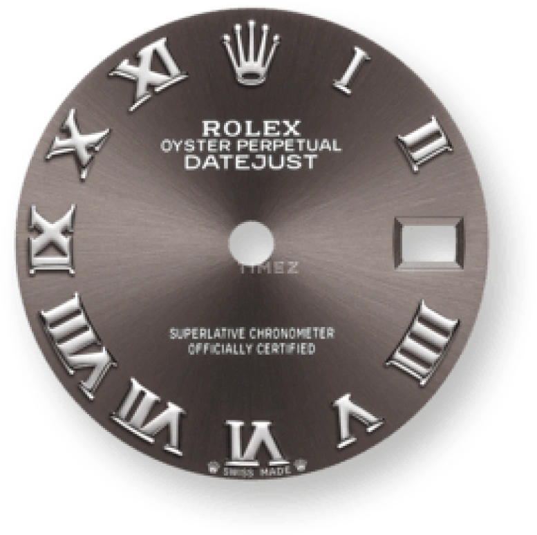 Rolex,Lady-Datejust 28mm,28mm,White Gold,Stainless Steel,Grey,Automatic,Day,55hours,279174,279174-0013