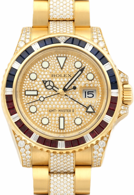 Rolex GMT-Master II 116758SARU-Pave Diamond