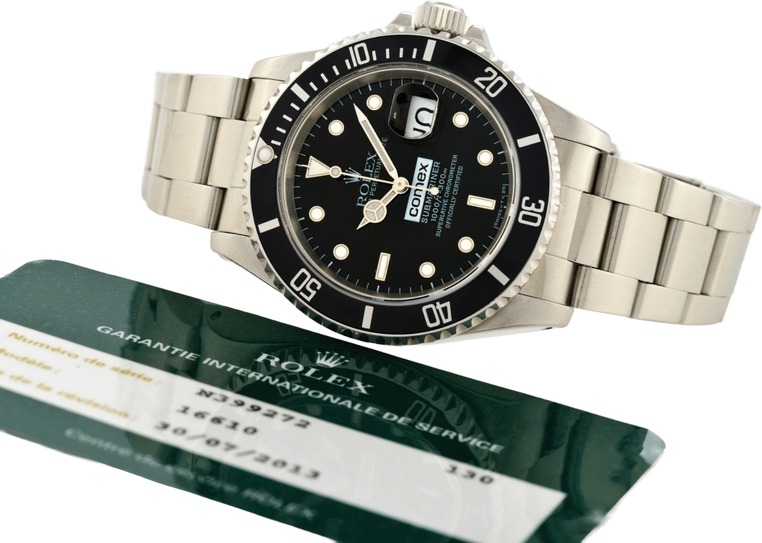Rolex,Submariner 40mm,40mm,Stainless Steel,Black,Automatic,Day,48hours,16610 COMEX