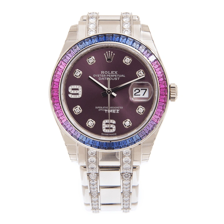 Rolex,Pearlmaster 39mm,39mm,White Gold,Purple Red,Automatic,Day,70hours,86349SAFUBL,86349SAFUBL-42749