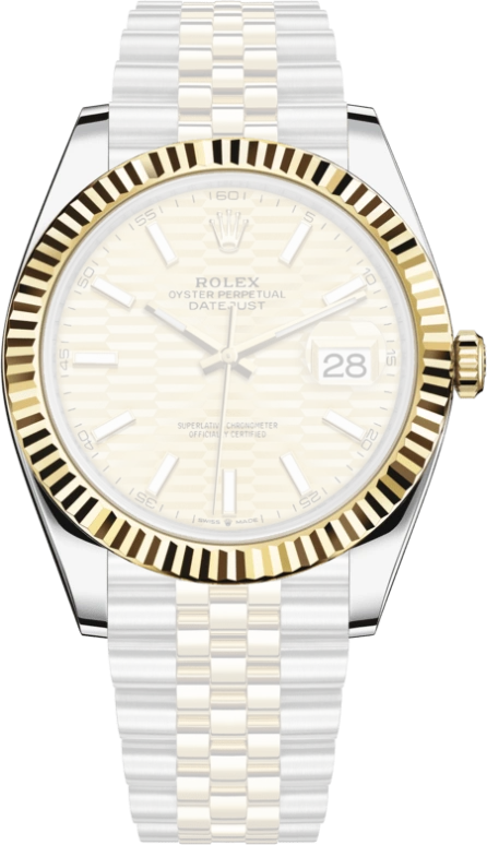 Rolex,Datejust 41 41mm,41mm,Yellow Gold,Stainless Steel,Champagne,Automatic,Day,70hours,126333,126333-0022