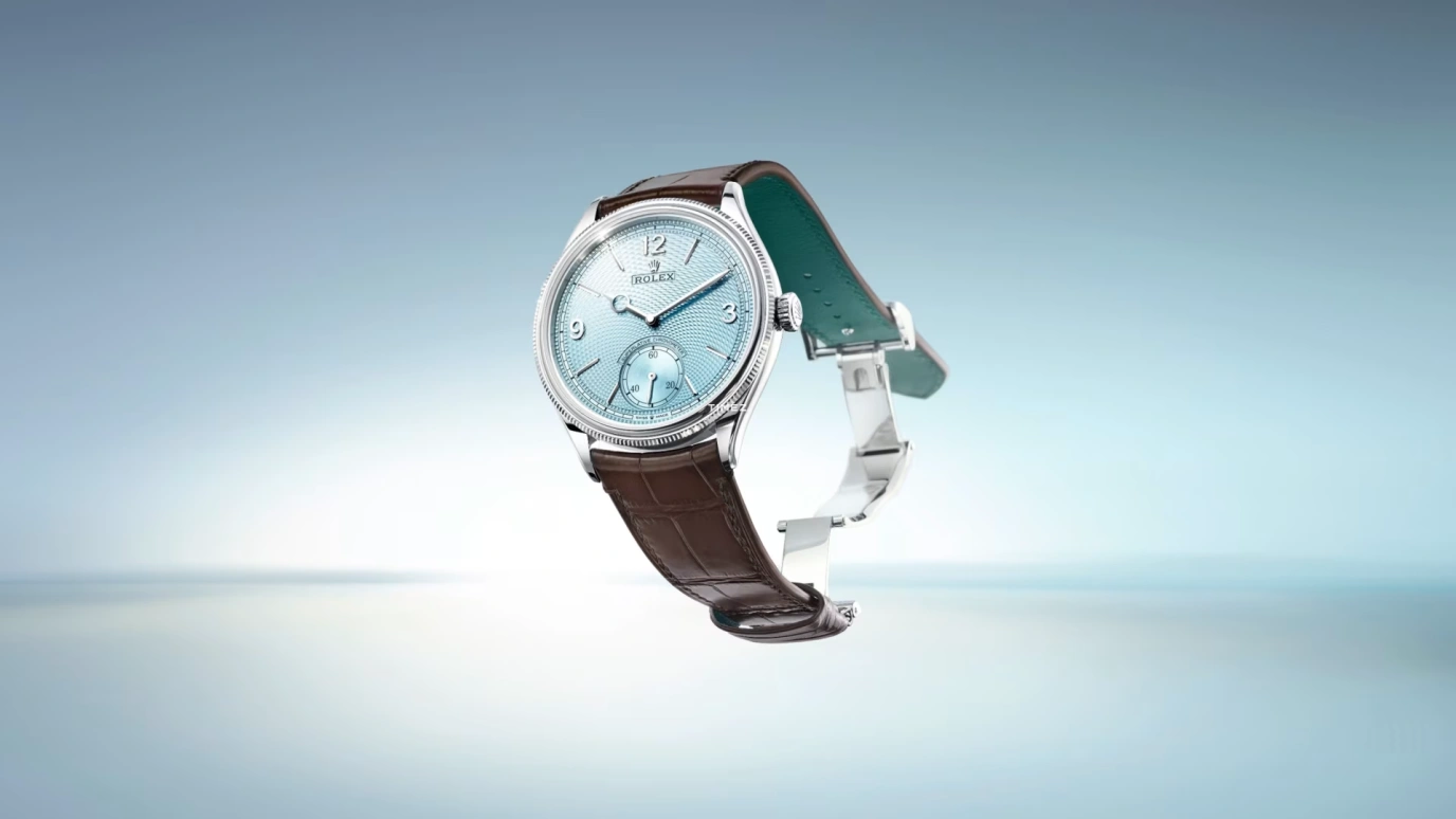 Rolex,1908 39mm,39mm,Platinum,Ice Blue,Automatic,66hours,In-house Caliber,52506,52506-0002