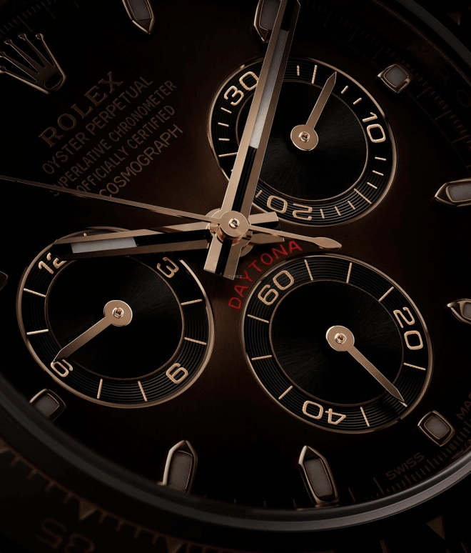 Rolex,Daytona 40mm,40mm,Ceramic,Rose Gold,Brown,Automatic,Chronograph,Column Wheel,Stephen Curry,Threezus,116515LN,116515LN-0041