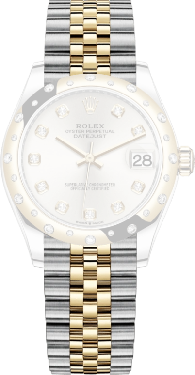 Rolex,Datejust 31 31mm,31mm,Yellow Gold,Stainless Steel,Silver,Automatic,Day,55hours,278343RBR,278343RBR-0020