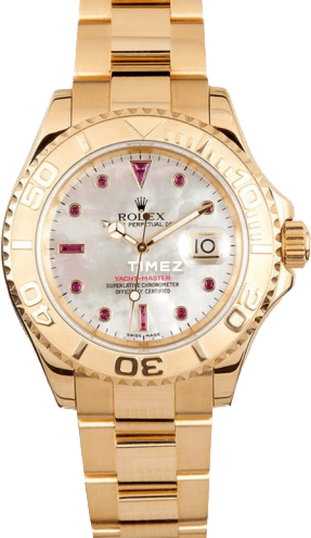 Rolex,Yacht-Master 40mm,40mm,Yellow Gold,White,Automatic,Day,48hours,16628,16628-0005