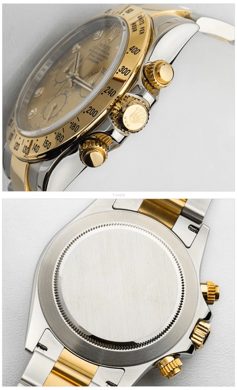 Rolex,Daytona 40mm,40mm,Stainless Steel,Yellow Gold,Champagne,Automatic,Chronograph,72hours,116523,116523-78593 8DI