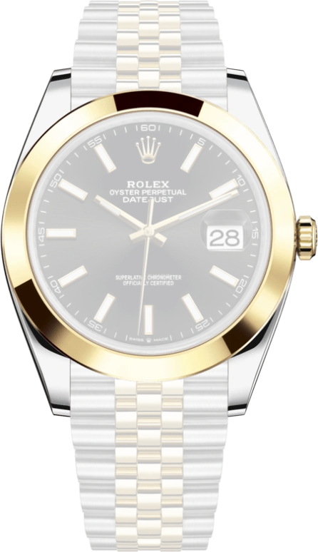 Rolex,Datejust 41 41mm,41mm,Yellow Gold,Stainless Steel,Black,Automatic,Day,70hours,126303,126303-0014