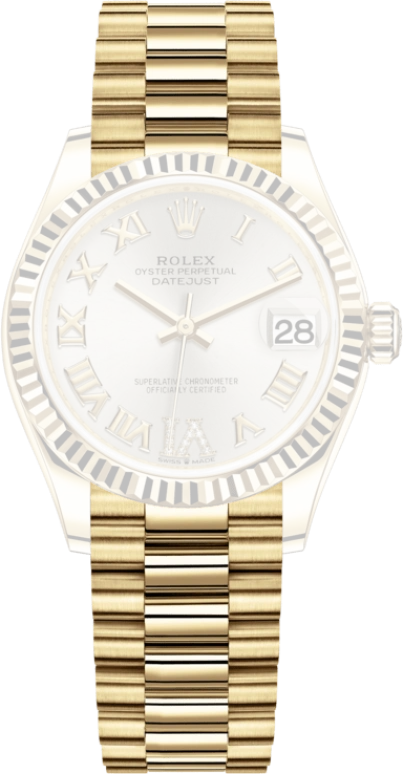 Rolex,Datejust 31 31mm,31mm,Yellow Gold,Silver,Automatic,Day,55hours,278278,278278-0028